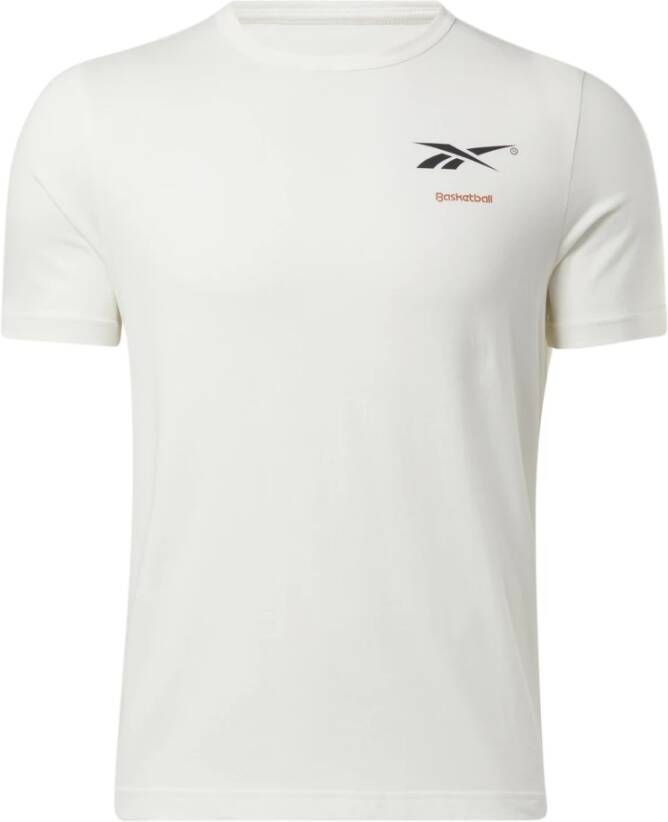 Reebok Basketbal Court T-Shirt White Heren