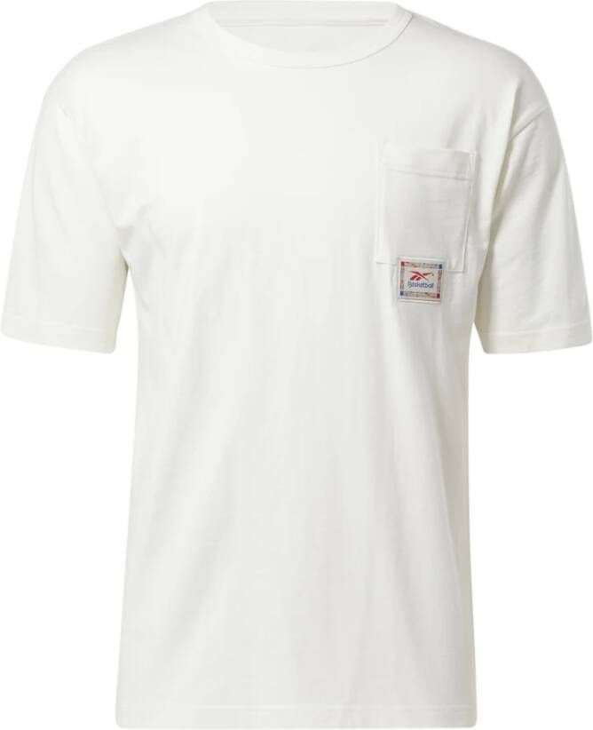 Reebok T-shirt met zak Basketball Wit Heren