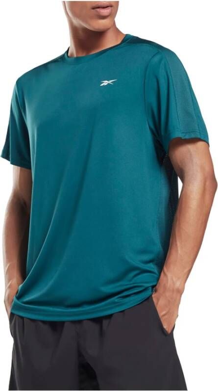 Reebok Heren Tech Tee van hoge kwaliteit Blue Heren