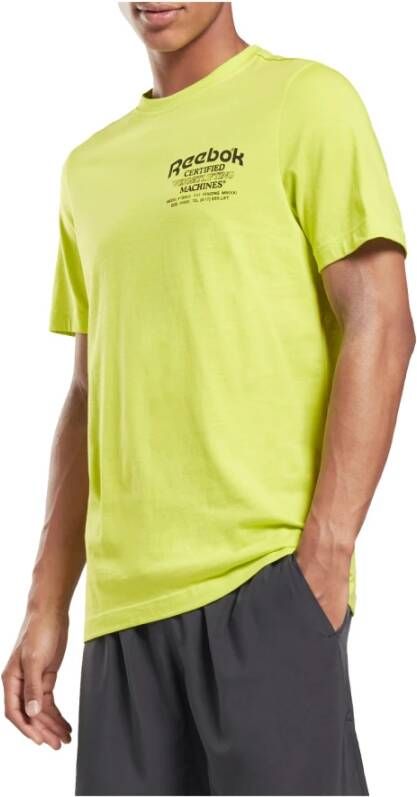 Reebok Heren Gewichtheffen Novel T-shirt Green Heren