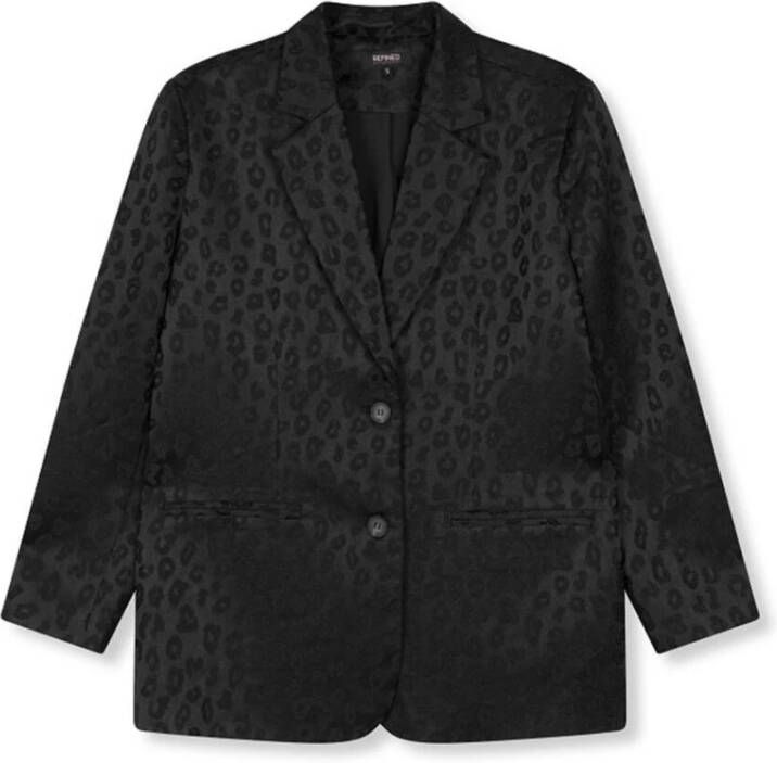 Refined Department Elegante Blazer voor Vrouwen Black Dames