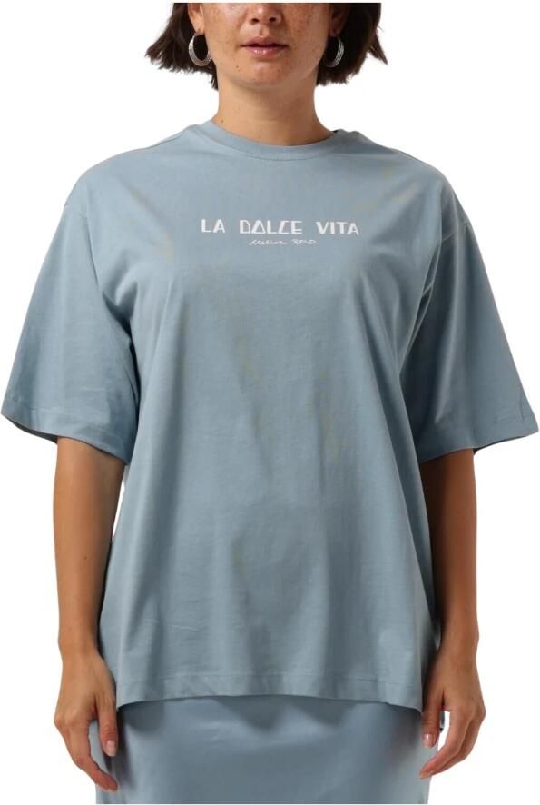REFINED DEPARTMENT Dames Tops & T-shirts Maggy Lichtblauw - Foto 3