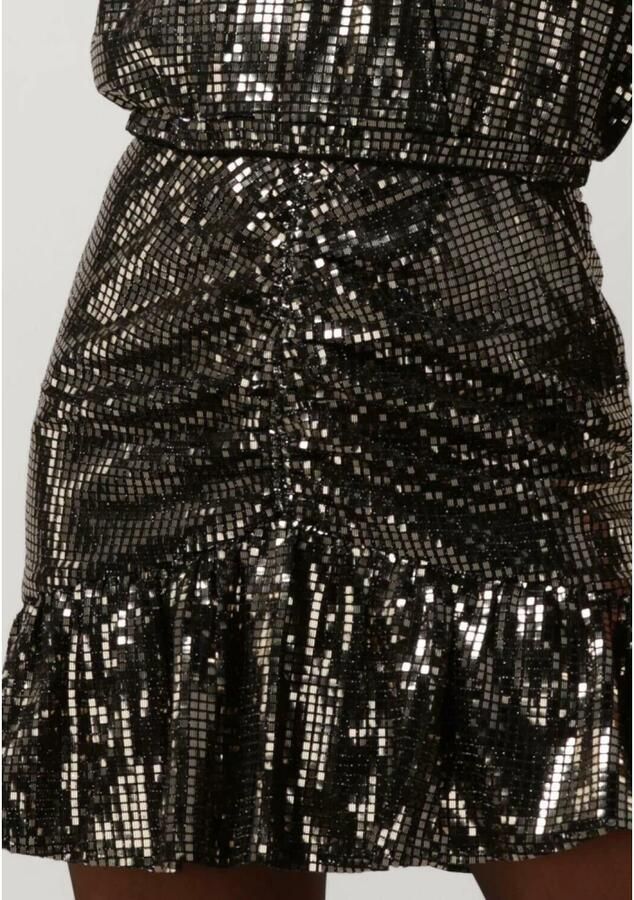 Refined Department Glanzende Glitter Mini Rok Gray Dames - Foto 4