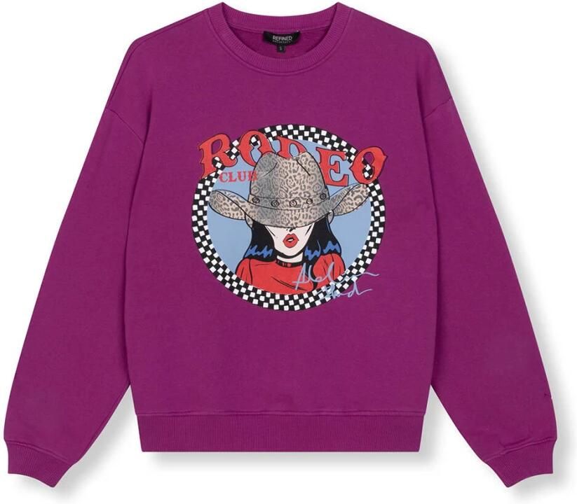 Refined Department Jayne Sweater Purple Dames
