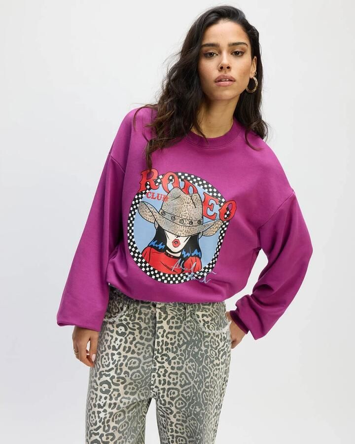 Refined Department Jayne Sweater Purple Dames - Foto 2
