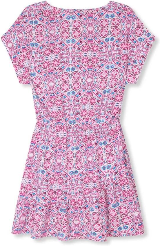 Refined Department jurk Amelle met grafische print lichtroze - Foto 4