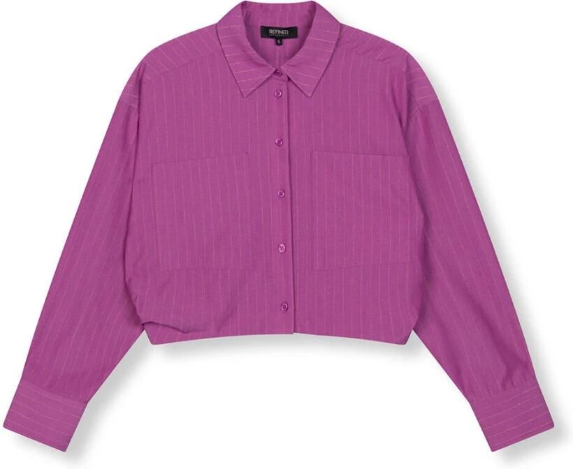 Refined Department Lange Mouw Lyloe Blouse Purple Dames