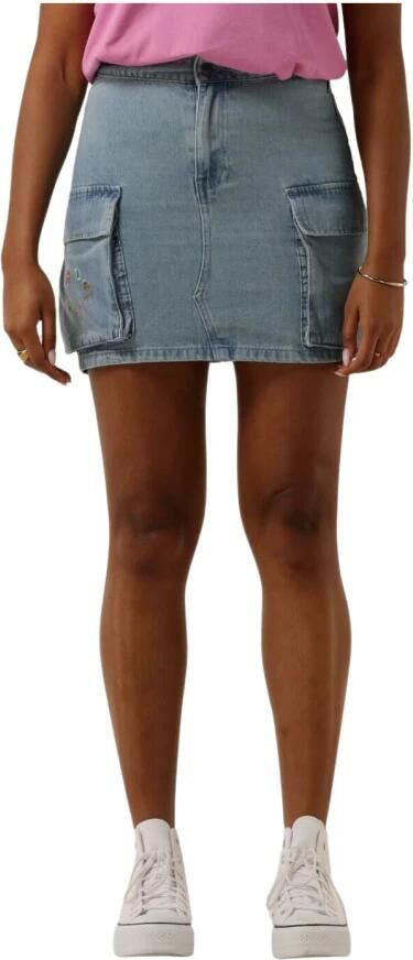 Refined Department cargo spijkerrok Jisel light blue denim - Foto 5