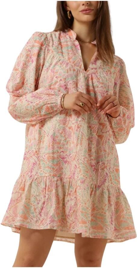 Refined Department Lichtroze Mini Jurk Lenia Multicolor Dames - Foto 3