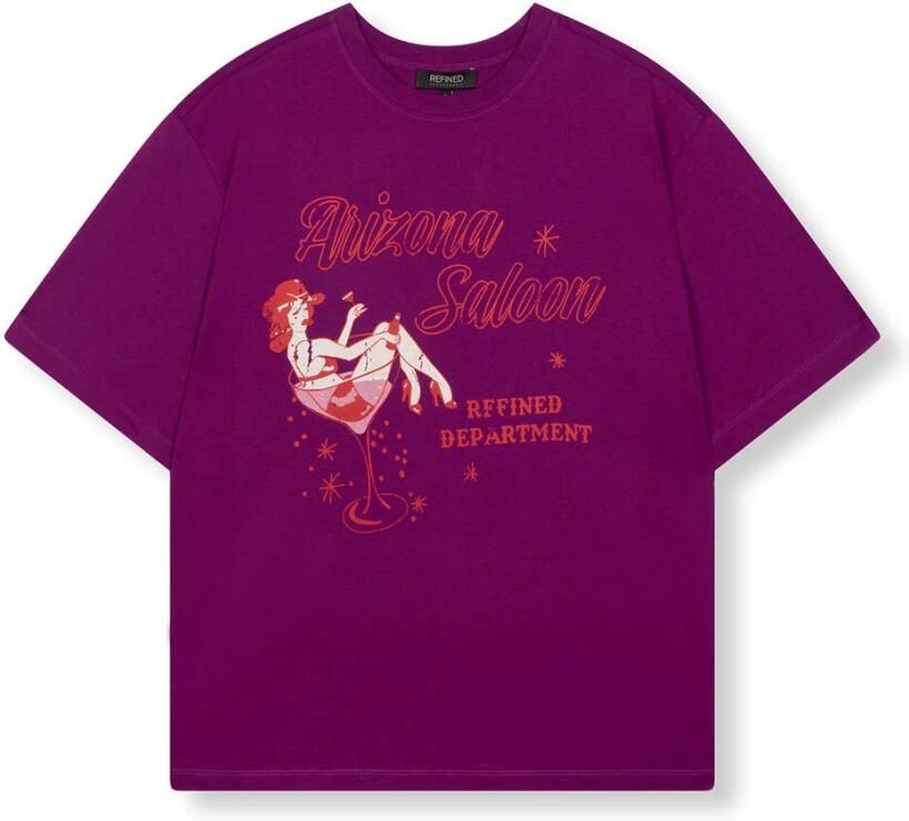 Refined Department Maggy T-shirt Purple Dames