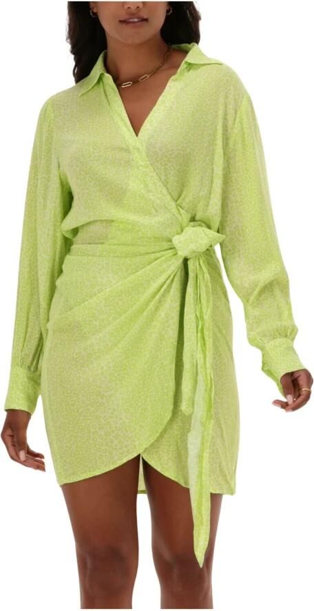 Refined Department Malu Dames Mini Jurk Lime Green Dames - Foto 7