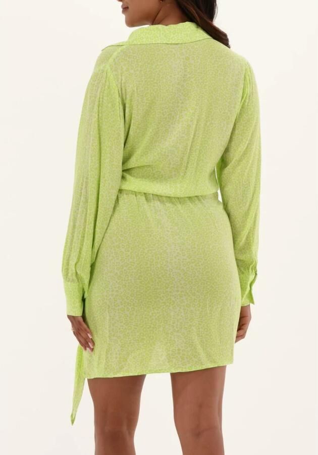 Refined Department Malu Dames Mini Jurk Lime Green Dames - Foto 6