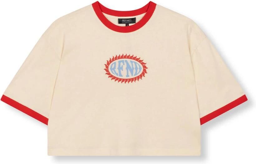 Refined Department Marlow T-shirt Beige Dames - Foto 4