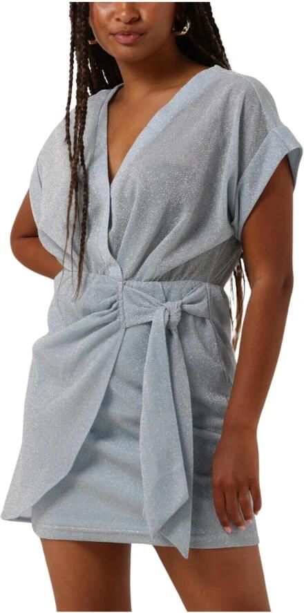 Refined Department Schitter in Zilveren Mini Jurk Sanne Blue Dames - Foto 3