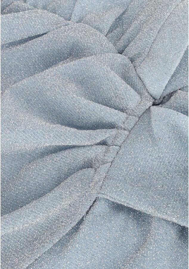 Refined Department Schitter in Zilveren Mini Jurk Sanne Blue Dames