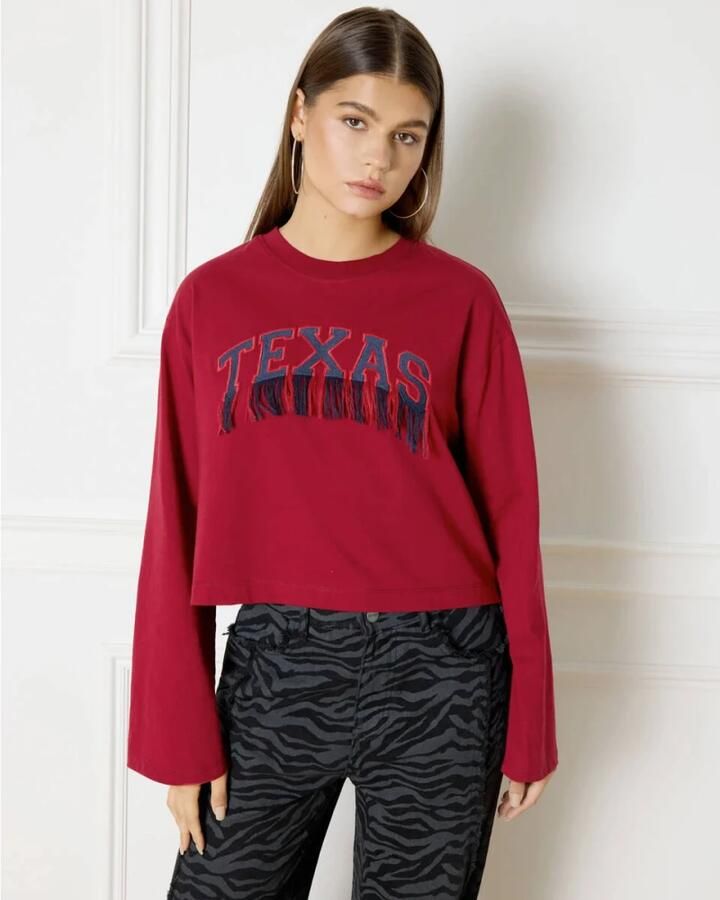Refined Department Stevie Sweater Red Dames