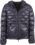 RefrigiWear Blauwe Polyamide Jas met Dubbele Ritssluiting Blue Heren - Thumbnail 1