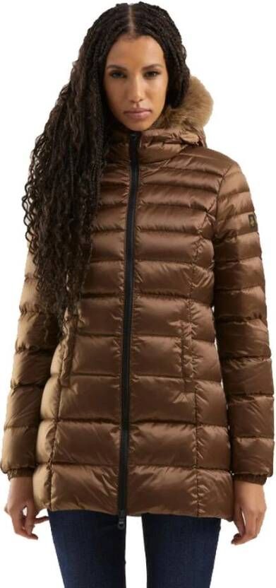 RefrigiWear Brown Polyamide Jackets & Coat Bruin Dames