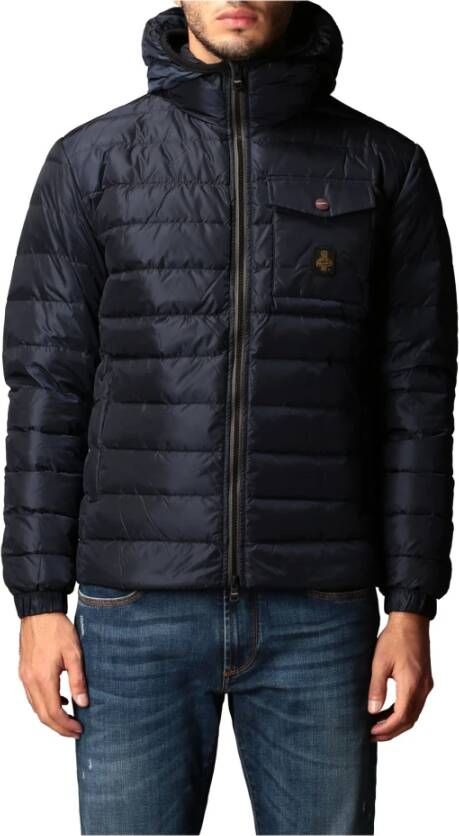 RefrigiWear Heren Gewatteerde Nylon Jas Blue Heren