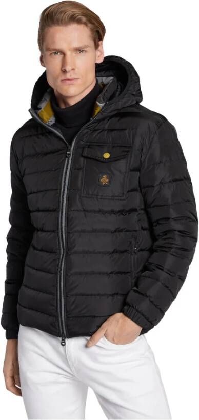 RefrigiWear Black Nylon Jacket Zwart Heren