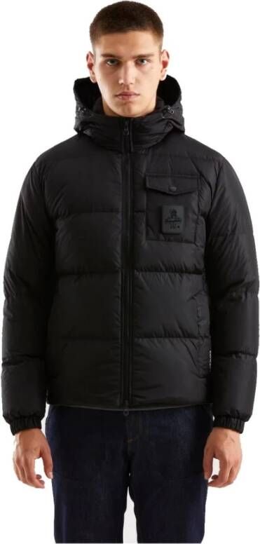 RefrigiWear Gewatteerde Jas met Capuchon Black Heren