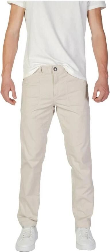 RefrigiWear Beige Katoenmix Regular Fit Broek Beige Heren - Foto 4