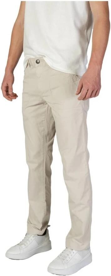 RefrigiWear Beige Katoenmix Regular Fit Broek Beige Heren