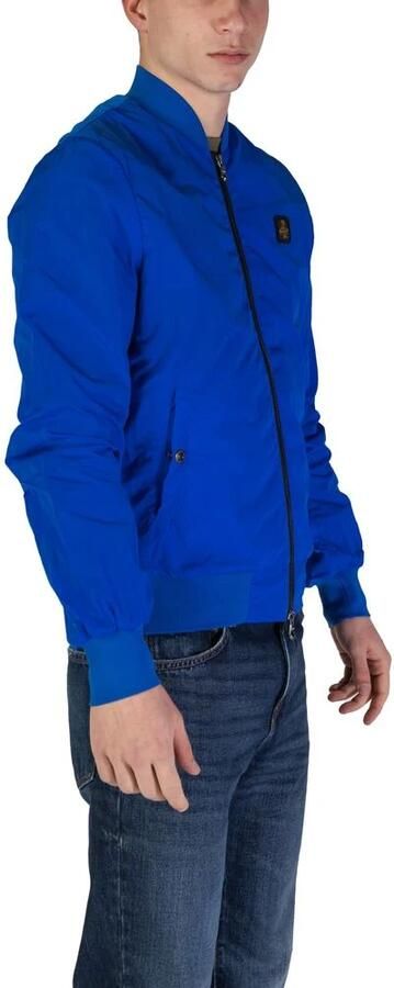 RefrigiWear Blauwe Polyamide Jas Herfst Winter Collectie Blue Heren