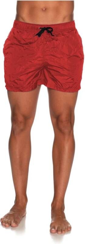 RefrigiWear Strand Shorts Ademend Nylon Comfort Fit Red Heren