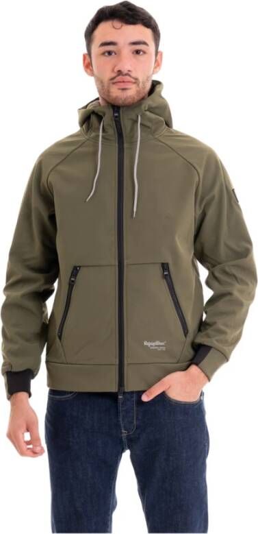 RefrigiWear Sweater met rits Groen Heren