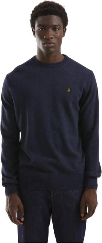 RefrigiWear Blauwe Wollen Trui Blue Heren