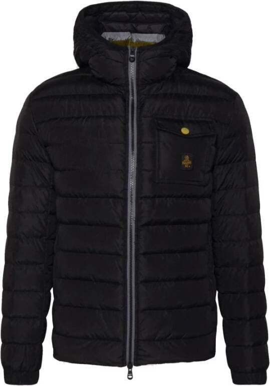RefrigiWear Gewatteerde Jas met Capuchon Black Heren
