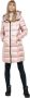 RefrigiWear Winter Lange Gewatteerde Jas met Afneembare Capuchon Pink Dames - Thumbnail 3