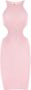 Reina Olga Pastelroze stretch nylon ele mini -jurk Roze Dames - Thumbnail 1