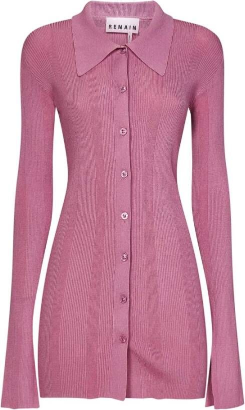 Remain Birger Christensen Roze Gebreid Vest Pink Dames