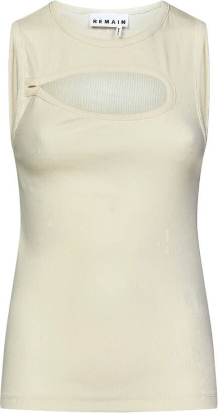 Remain Birger Christensen Sleeveless Tops Beige Dames