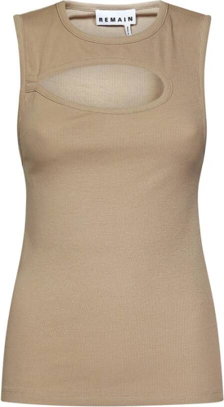Remain Birger Christensen Sleeveless Tops Bruin Dames