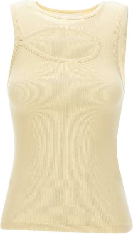 Remain Birger Christensen Sleeveless Tops Geel Dames