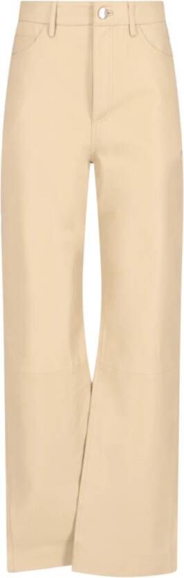 Remain Birger Christensen Wide Trousers Beige Dames