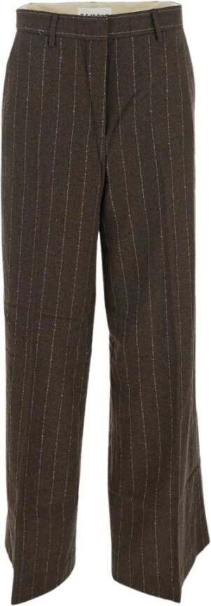 Remain Birger Christensen Wide Trousers Bruin Dames