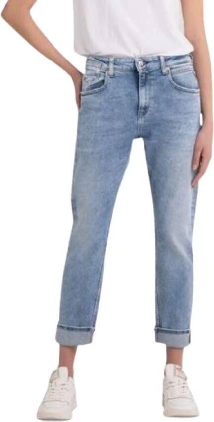 Replay Boot-cut Jeans Blauw Dames