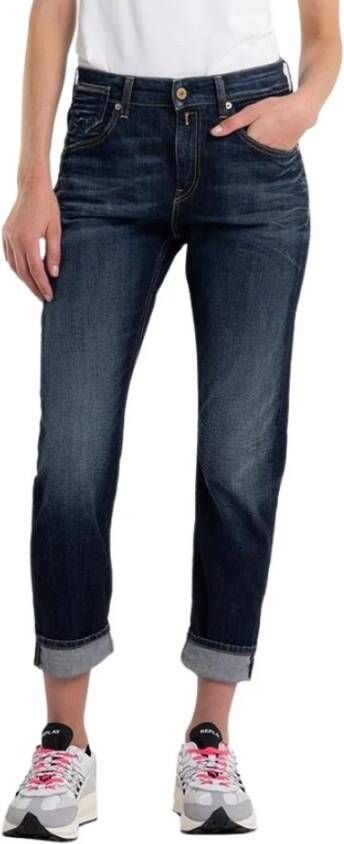 Replay Cropped Jeans Blauw Dames