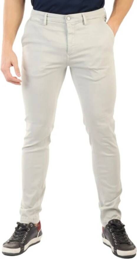 Replay Cropped Trousers Grijs Heren