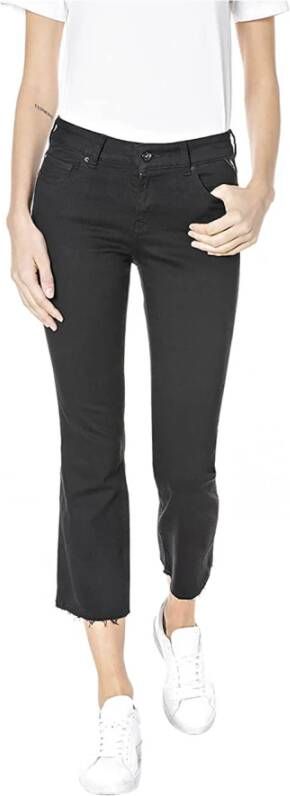 Replay Slim-Fit Flare Jeans Zwart Black Dames
