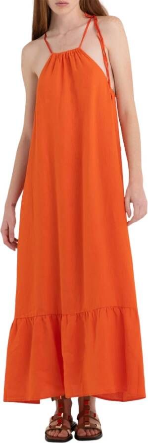 Replay Maxi Dresses Oranje Dames