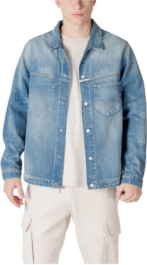 Replay Regular fit jeansoverhemdjack met borstzak model 'Worker Shirt' - Foto 4