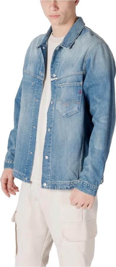Replay Regular fit jeansoverhemdjack met borstzak model 'Worker Shirt' - Foto 3