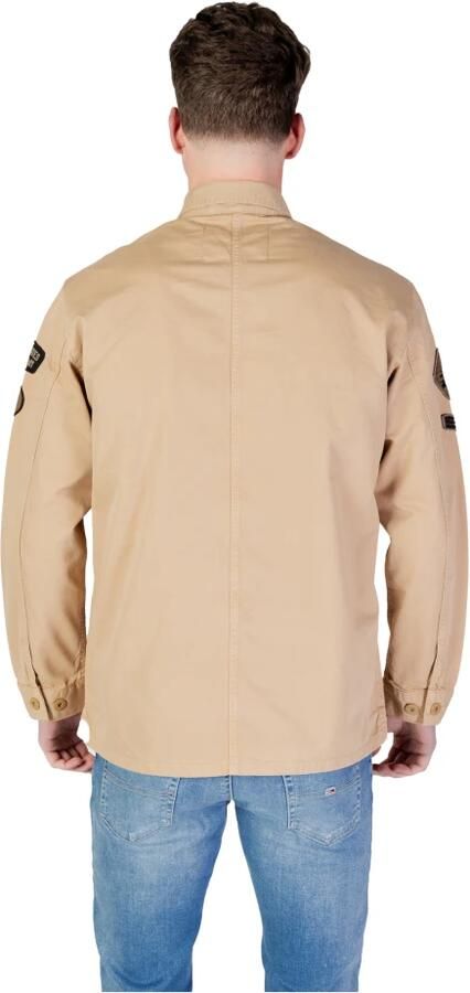 Replay Beige Katoenen Shirt met Lange Mouwen Beige Heren