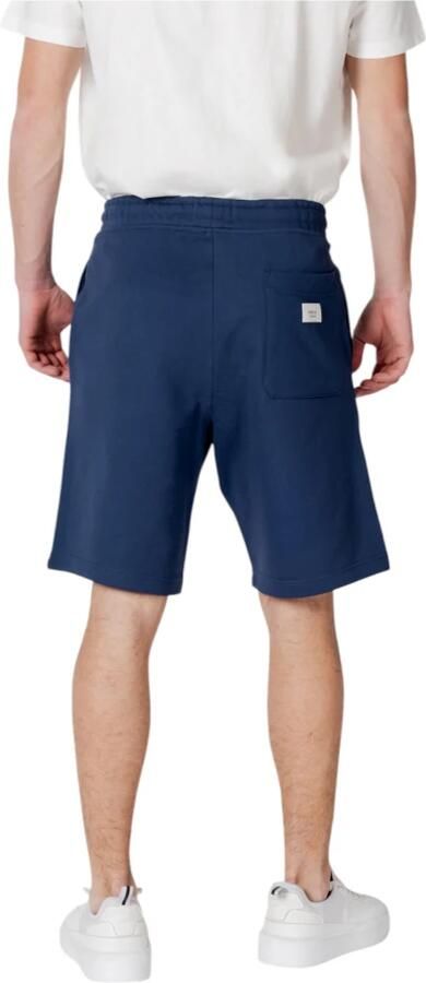 Replay Blauwe Katoenen Korte Broek met Kant en Zakken Blue Heren