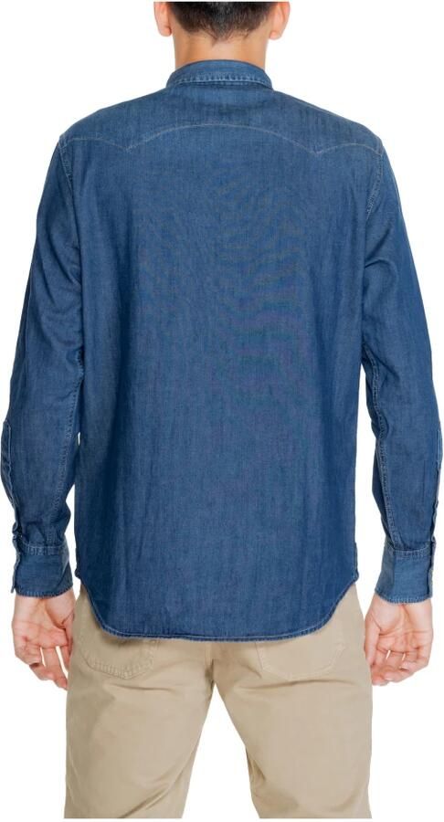 Replay Herenoverhemd Herfst Winter Collectie Blue Heren